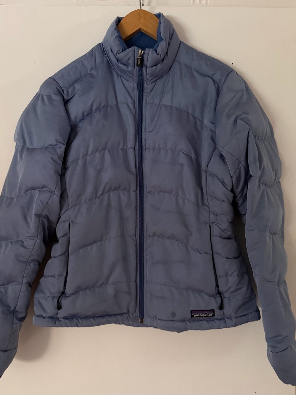 Patagonia Women’s M Down With It Short Puffer Jacket Blue Goose Down Gorpcore